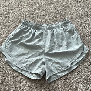 Grey nike tempo running shorts